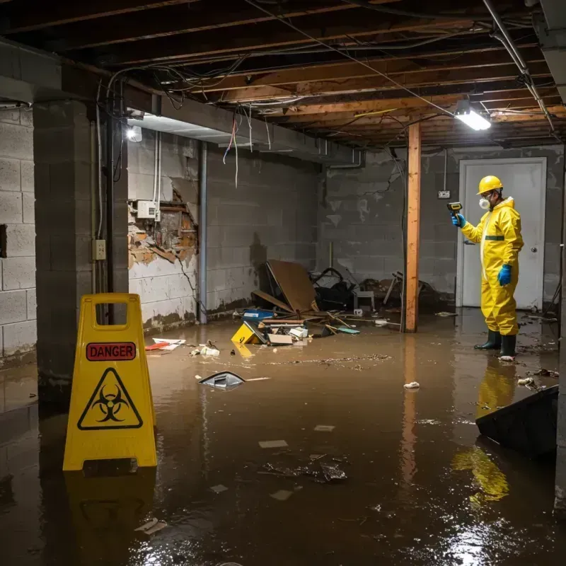 Flooded Basement Electrical Hazard in Kendall Park, NJ Property